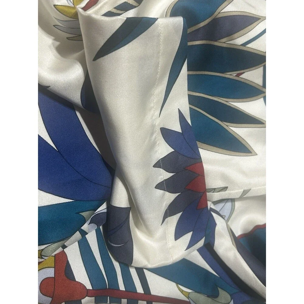 Tory Burch Women’s Sz 12 Adele Pant NWT 100% Silk, Floral, Resort Vacation Boho